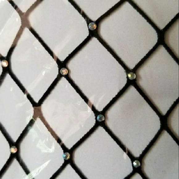 **2/$30** Black Studded Wide Fishnets - Picture 5 of 5